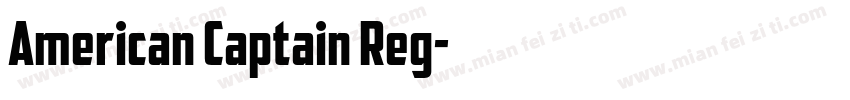 American Captain Reg字体转换